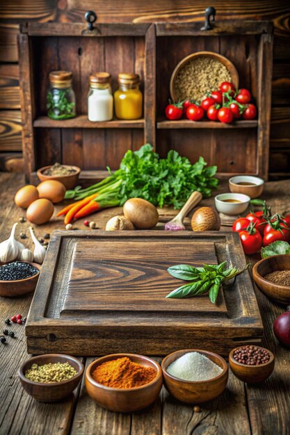 Stół z przygotowanymi składnikami